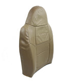 2001 F250 Lariat Crew -Driver Side Lean Back Perforated Leather Seat Cover TAN- - usautoupholstery