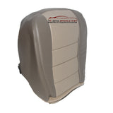 03-04 - Ford Excursion EDDIE BAUER Driver Bottom Leather Seat Cover - 2 TONE TAN - usautoupholstery