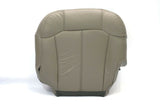 2001 & 2002 GMC Sierra 3500 4X4 SLT Driver Bottom Leather Seat Cover - Gray - usautoupholstery