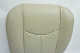 03-06 Chevy Tahoe (Heated Power Compatible) Driver Bottom Leather Seat Cover Tan - usautoupholstery
