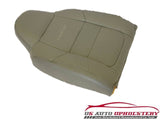 2001 F250 Lariat Crew -Driver Side Lean Back Perforated Leather Seat Cover GRAY- - usautoupholstery