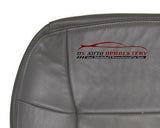 1997 Lincoln Navigator Driver Side Bottom LEATHER Seat Cover Gray - usautoupholstery