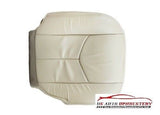 05 06 Cadillac Escalade Driver Side Bottom Perforated Leather Seat Cover Shale - usautoupholstery