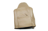 02 03 Ford F350 Lariat Passenger LEAN BACK Replacement Leather Seat Cover TAN - usautoupholstery