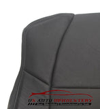 2001-2003 Ford F350 Lariat Driver perforated LEAN BACK Leather Seat Cover Black - usautoupholstery