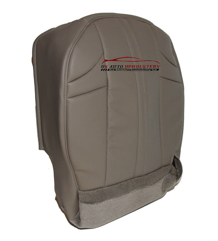 2002-2007 Jeep Grand Cherokee Passenger Bottom Synthetic Leather Seat Cover Gray - usautoupholstery