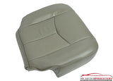 04-05 Chevy Tahoe Z71 DRIVER Leather Bottom heated power Seat Cover pewter Gray - usautoupholstery
