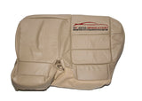 2001 Ford F250 Lariat Passenger Side Bench 60/40 Bottom Leather Seat Cover Tan - usautoupholstery