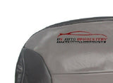 2000 Chevy Tahoe Limited Second Row Bench Bottom Leather Seat Cover 2 Tone Gray - usautoupholstery
