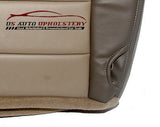 2004 - Ford Excursion Eddie Bauer DRIVER Bottom Leather Seat Cover - 2 Tone Tan - usautoupholstery