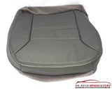 2001 01 Ford Excursion Limited Driver Bottom Replacement Leather Seat Cover GRAY - usautoupholstery