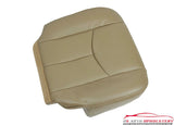 03 - 07 GMC Sierra 2500HD 4X4 Diesel Lifted Leather Driver Bottom Seat Cover TAN - usautoupholstery