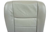 03-07 F250 F350 Lariat -Driver Side Bottom Replacement Leather Seat Cover GRAY - usautoupholstery