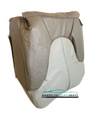1999 2000 GMC Yukon Denali 4X4 Driver Side Bottom Leather Seat Cover 2 Tone Tan