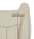 2007 Chevy Tahoe LT Z71 Passenger LEAN BACK Leather Replacement Seat Cover Shale - usautoupholstery