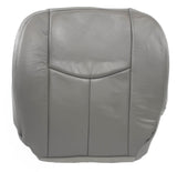 2003-2004-2005-2006 Chevy Silverado Driver Side Bottom Leather Seat Cover Gray - usautoupholstery