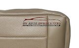 2001 Ford F250 Lariat second row 60 bottom Perforated Leather Seat Cover Tan - usautoupholstery