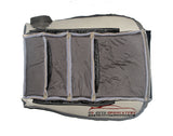 03-04 - Ford Excursion EDDIE BAUER Driver Bottom Leather Seat Cover - 2 TONE TAN - usautoupholstery