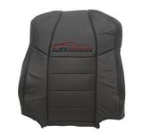 2001-2003 Ford F350 Lariat Driver perforated LEAN BACK Leather Seat Cover Black - usautoupholstery