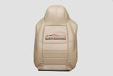 2008 2009 2010 Ford F250 Lariat Driver Lean Back LEATHER Seat Cover Camel TAN - usautoupholstery