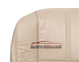 09 08 Ford F250 Lariat Passenger Bottom Synthetic Leather Seat Cover Camel Tan - usautoupholstery