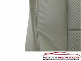 2001 Ford F350 F250 Lariat PERFORATED Passenger bottom LEATHER Seat Cover GRAY - usautoupholstery