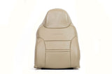 2001 Ford Excursion -Driver Side Lean Back Replacement Leather Seat Cover TAN- - usautoupholstery