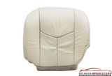 05 06 Cadillac Escalade Driver Side Bottom Perforated Leather Seat Cover Shale - usautoupholstery