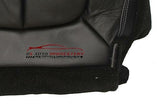 2012 Ford F150 Lariat XLT FX4 Driver Bottom Perforated Leather Seat Cover Black - usautoupholstery