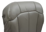 2002 Cadillac Escalade -Driver Side Bottom PERFORATED Leather Seat Cover Gray - usautoupholstery
