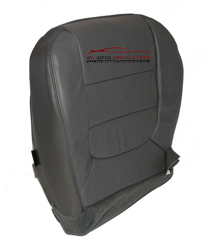 2001-2003 Ford F-150 Lariat 4WD CREW Driver Side Bottom Leather Seat Cover Gray - usautoupholstery