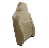 02 03 04 Ford Excursion LIMITED Driver Side Lean Back LEATHER Seat Cover Tan - usautoupholstery