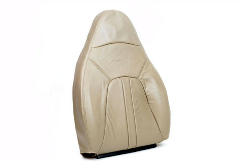 97-99 Ford Expedition *Driver Lean Back Captain Bucket Leather Seat Cover TAN* - usautoupholstery