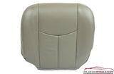 03-07 GMC Sierra 3500 SLT LT Diesel *Driver Side Bottom LEATHER Seat Cover Gray* - usautoupholstery