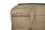 2001 Ford F250 Lariat Passenger Side Bench 60/40 Bottom Leather Seat Cover Tan - usautoupholstery