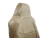 2005 Ford Excursion Driver Side LEAN BACK Limited Logo - LEATHER Seat Cover Tan - usautoupholstery