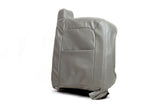 2004 Chevy Suburban LT Z71 LS -Driver Side Lean Back Leather Seat Cover Gray - usautoupholstery