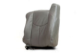 03 2004 Chevy Suburban LT Z71 LS -Driver Side Lean Back Leather Seat Cover Gray - usautoupholstery