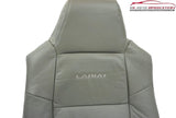 02-03 Ford F250 Lariat Driver Side Lean Back Replacement Leather Seat Cover Gray - usautoupholstery
