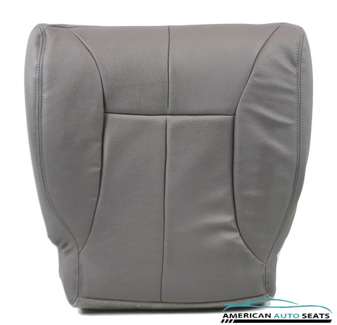 2000 2001 Dodge Ram Laramie Driver Side Bottom Synthetic Leather Seat Cover Gray - usautoupholstery