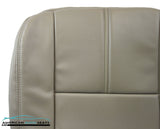 2008 Ford F250 F350 Lariat Passenger Bottom Leather Seat Cover Stone Gray - usautoupholstery