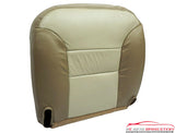 2000 Chevy Tahoe Z71 4x4 Heated Seats Driver Bottom Leather Seat Cover 2Tone Tan - usautoupholstery