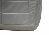 1999 Ford F250 Lariat -DRIVER Side Bottom Replacement Leather Seat Cover GRAY - usautoupholstery