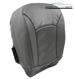 00 01 02 Ford E250 E350 Work Van -Driver Bottom Perforated Vinyl Seat Cover GRAY - usautoupholstery
