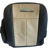 2008 Ford Expedition Eddie Bauer Driver Bottom Perf Seat Cover 2 TONE BLK/TAN