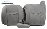 2006 Chevy Silverado -Passenger COMPLETE Replacement Leather Seat Covers GRAY - usautoupholstery