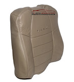 2001 Ford F250 Lariat - Driver perforated LEAN BACK Replacment Leather Cover Tan - usautoupholstery