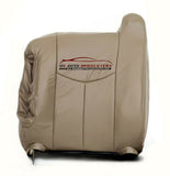2003,2004,2005 Chevy Silverado 1500 2500 DRIVER Lean Back LEATHER Seat Cover Tan - usautoupholstery