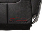 2003 Dodge 3500 Laramie Passenger Side Bottom Leather Seat Cover Dark Gray - usautoupholstery