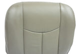 2003 GMC Sierra 3500 Dually SLT Diesel Passenger Bottom LEATHER Seat Cover Gray - usautoupholstery